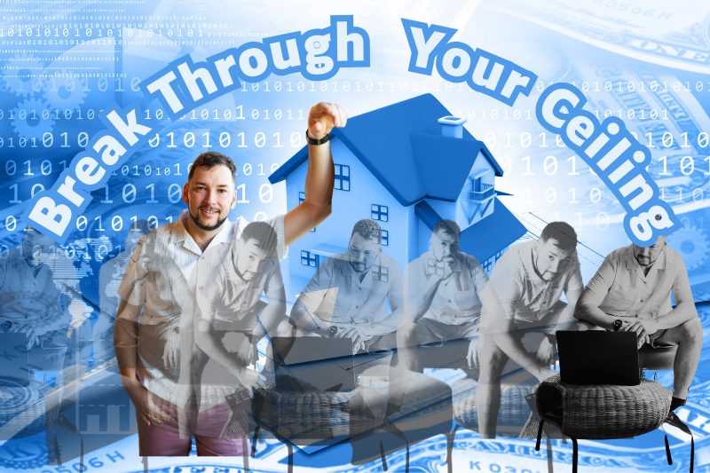 alt="Break Through Your Ceiling – Real estate agent transformation powered by AI tools, featuring digital imagery of growth and success in real estate"